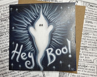 Hey Boo! Ghost Greetings Card