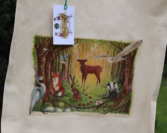 Welcome to the Woods Cotton Tote Bag