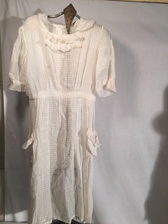 Childs 1910-20's Cotton Dress Flower Girl Wedding
