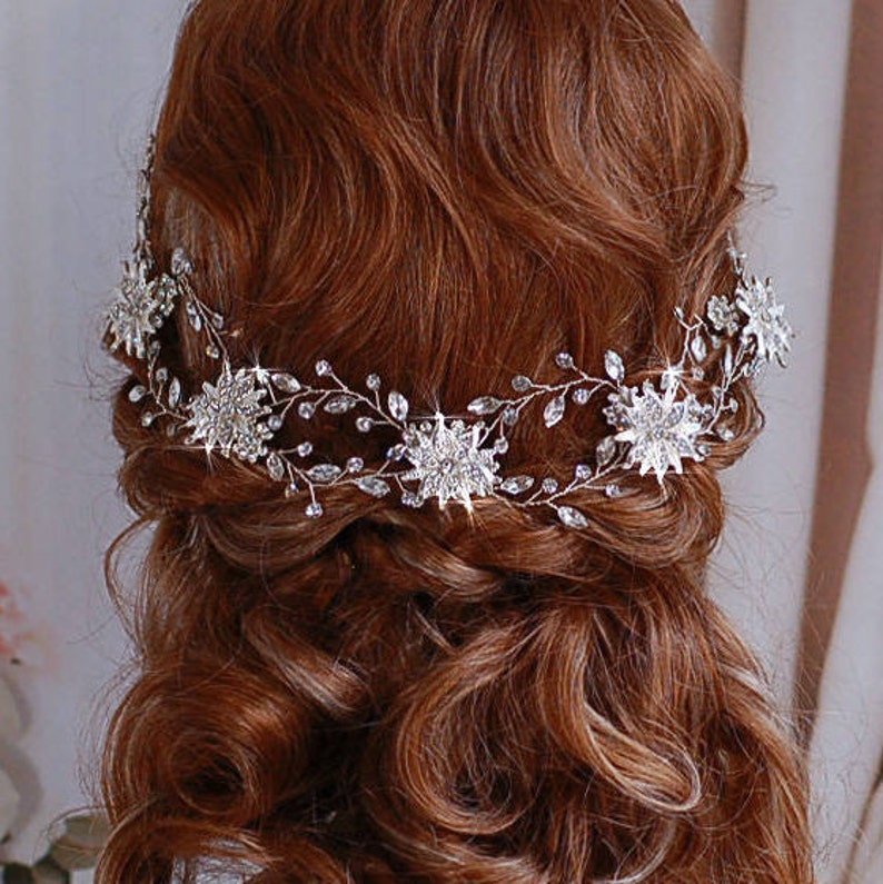 Bridal Headpiece Vine Wreath Bride Wedding Brides Head Hair Piece Hairpiece Weddings Accessory Jewelry Accessories Gift Headband Hairband