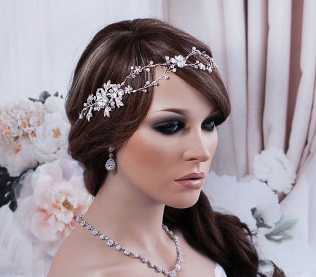 Gold or Rose Gold Vine Hair Accessory Bridal Headpiece Wreath Etsy
