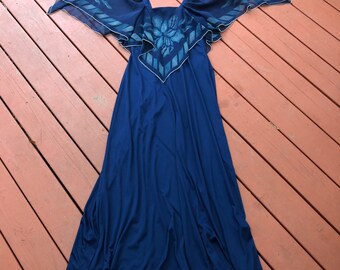 dress with wing sleeves