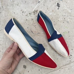 Very Rare 50s/60s KEDS Shoes Kedettes Red, White, Blue 8.5 N, Made In USA image 1