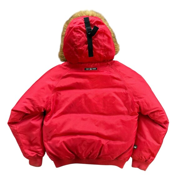 Rare Y2K FIRST DOWN Sixty-Four Shearling Trimmed … - image 2