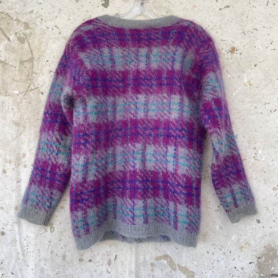Vintage Mohair Cardigan Sweater 80’s Punk Small - image 5