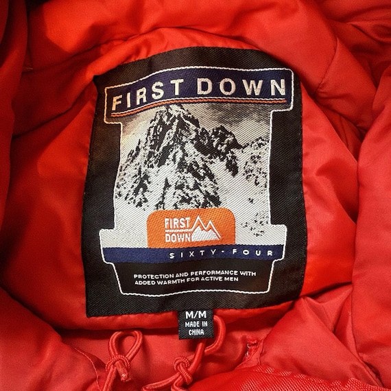 Rare Y2K FIRST DOWN Sixty-Four Shearling Trimmed … - image 6