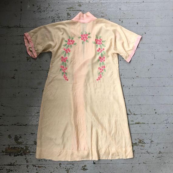 1920’s Embroidered Pongee Silk Robe