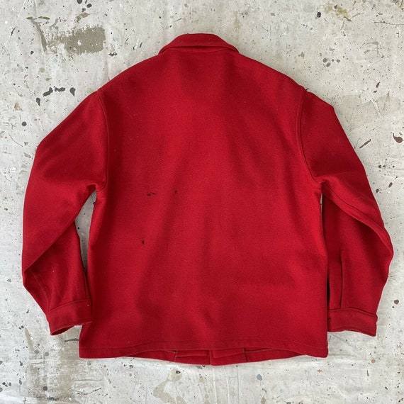 Vintage 1940’s Wool BSA Boy Scouts Red Camp Shirt… - image 2