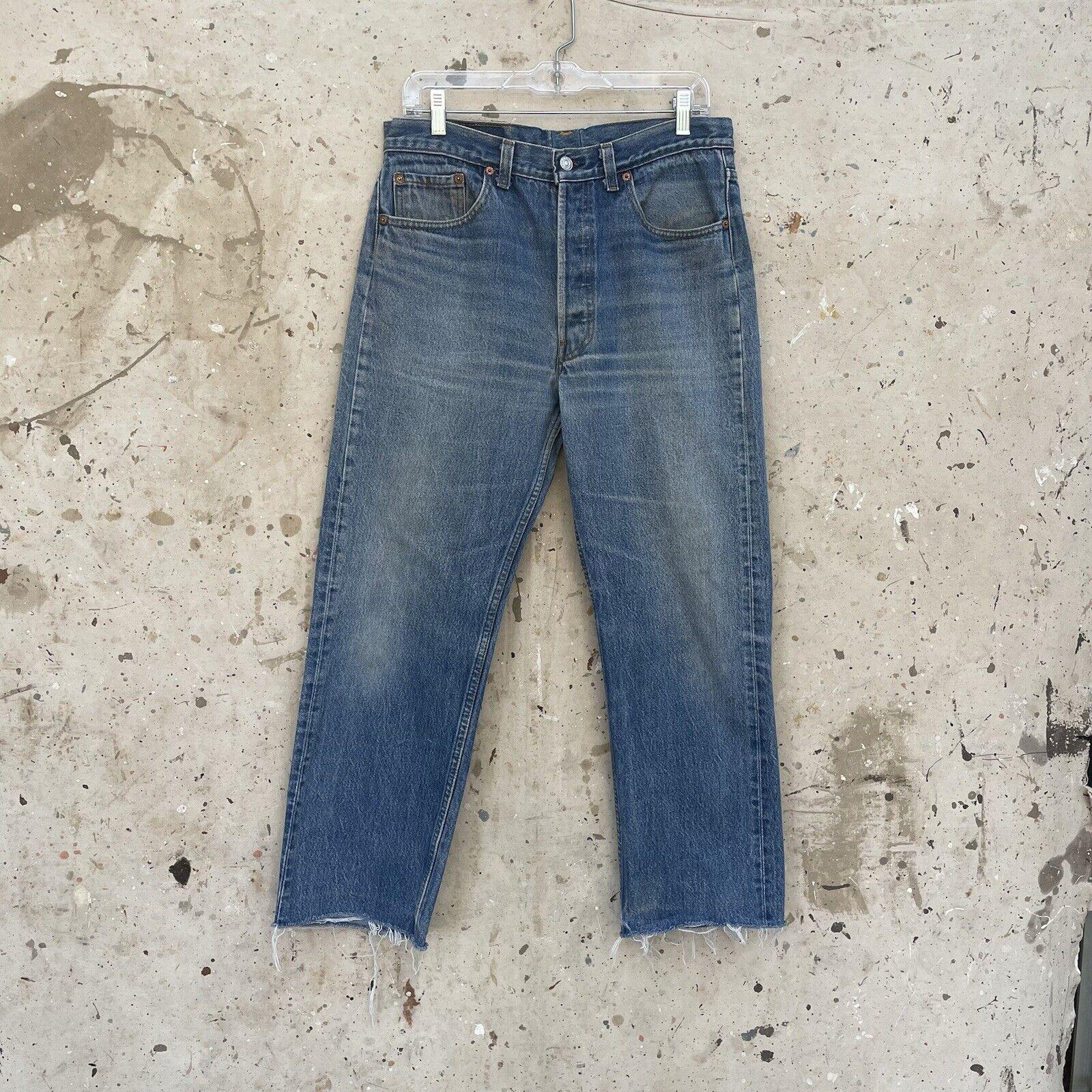 Vintage 90's Made in USA Levi's 501 Denim Jeans 32x27 - Etsy