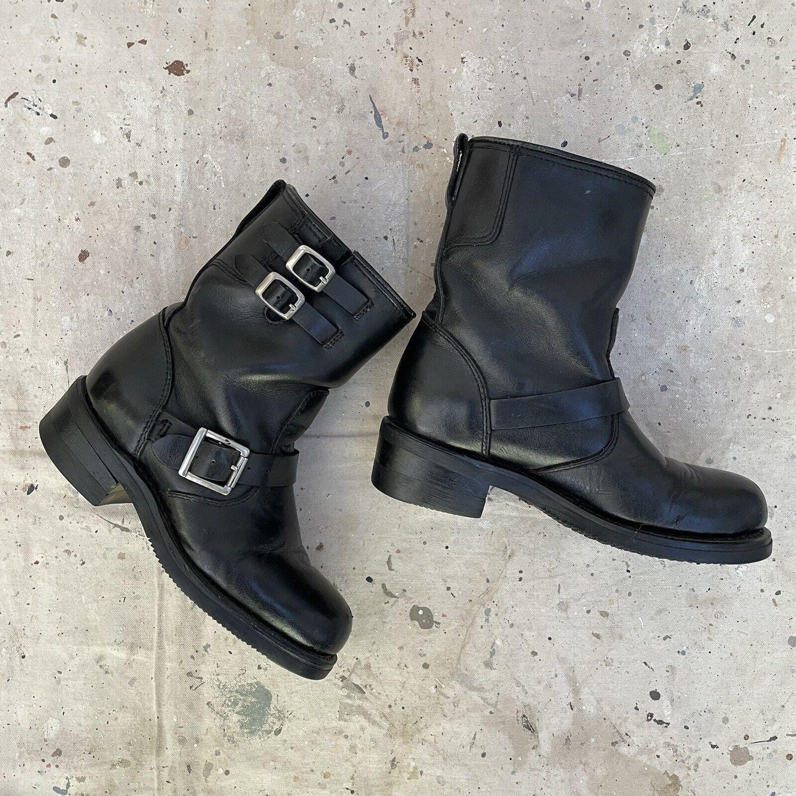 Womens Motorcycle Boots Size 8 Etsy