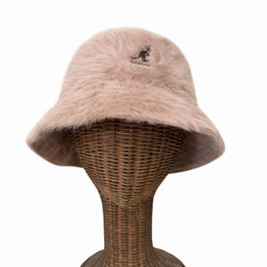 Vintage Y2K Kangol Furgora Bucket Hat Almond Angora Size L image 4