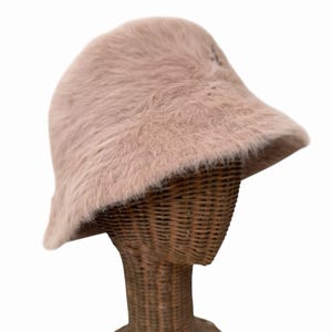 Vintage Y2K Kangol Furgora Bucket Hat Almond Angora Size L image 2