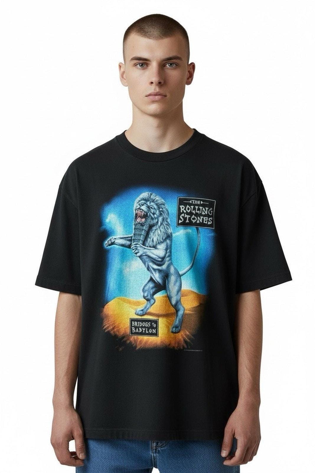 The rolling stones black & blue t shirt - Etsy 日本