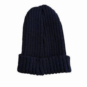 Berretto vintage LOBO Pendleton in lana, blu navy, per bambini immagine 4