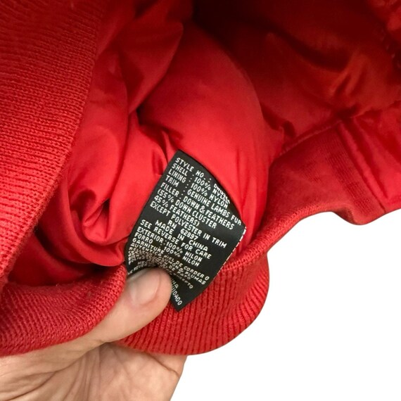 Rare Y2K FIRST DOWN Sixty-Four Shearling Trimmed … - image 5