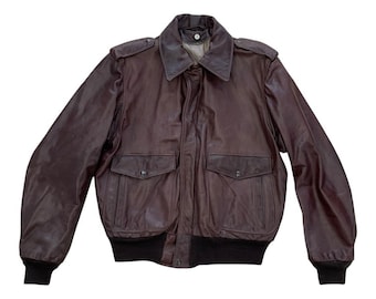 ジャケット・アウター 70s GOLDEN BEAR A2 TYPE LEATHER JKT VINTAGE GOLDEN BEAR LEATHER BOMBER JACKET Size 42 | eBay