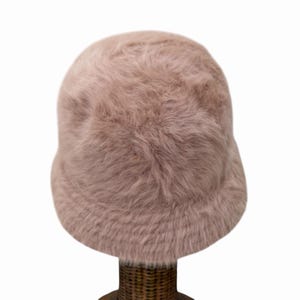 Vintage Y2K Kangol Furgora Bucket Hat Almond Angora Size L image 6
