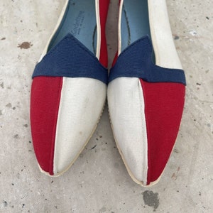 Very Rare 50s/60s KEDS Shoes Kedettes Red, White, Blue 8.5 N, Made In USA image 3