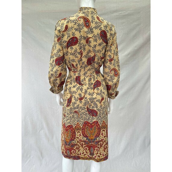 Vintage 1960’s/70’s Paisley Print Cotton Canvas T… - image 5