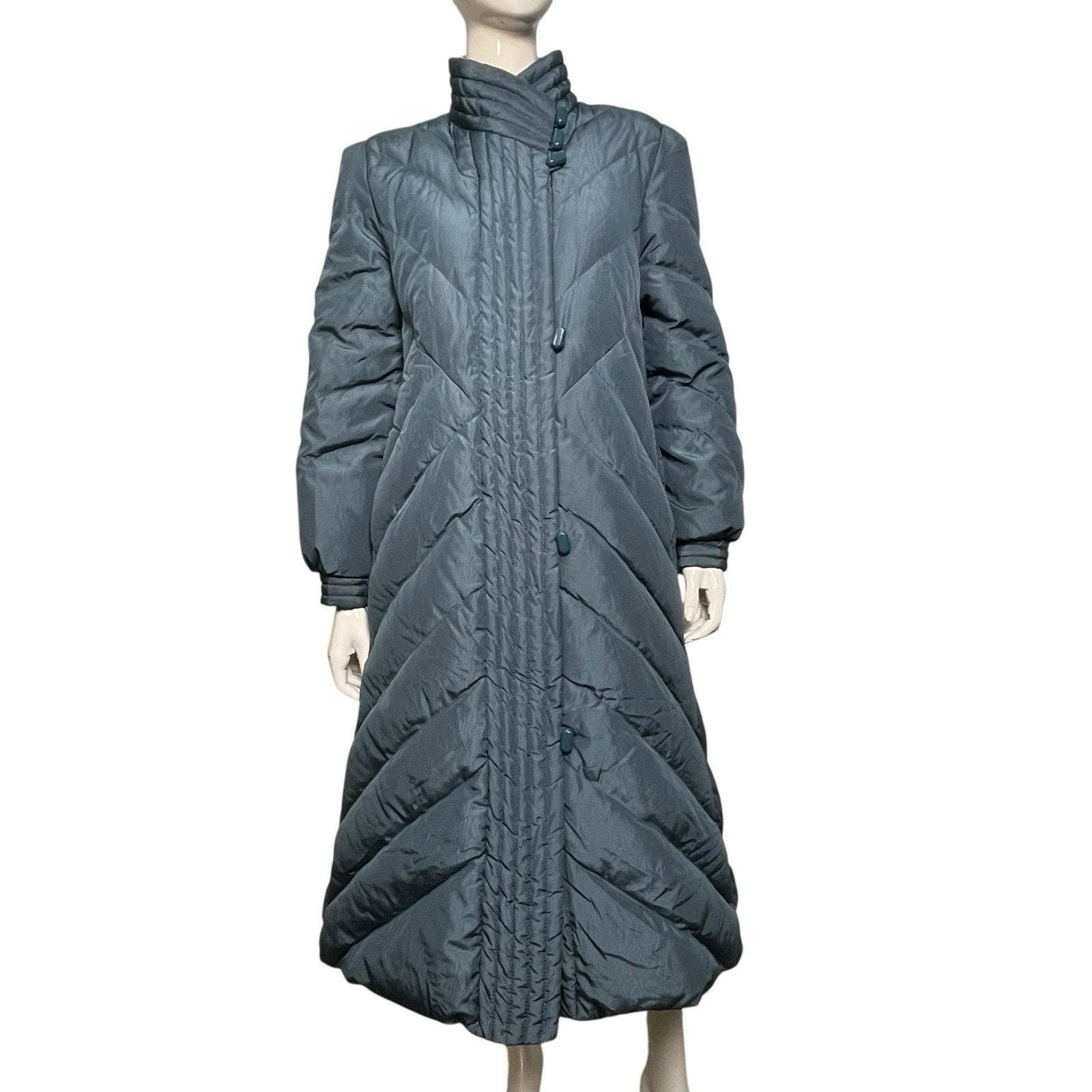ジャケット・アウター 80s Vintage Flare Design Super Long Coat 80s Puffy Long Coat - Etsy Canada