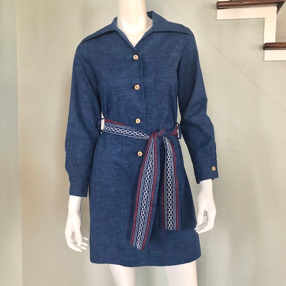 Vintage 60’s Indigo Mini Dress