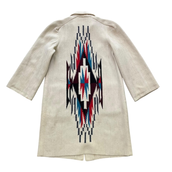 Vintage 1940's Woven Wool Chimayo Jacket Hand Loomed New
