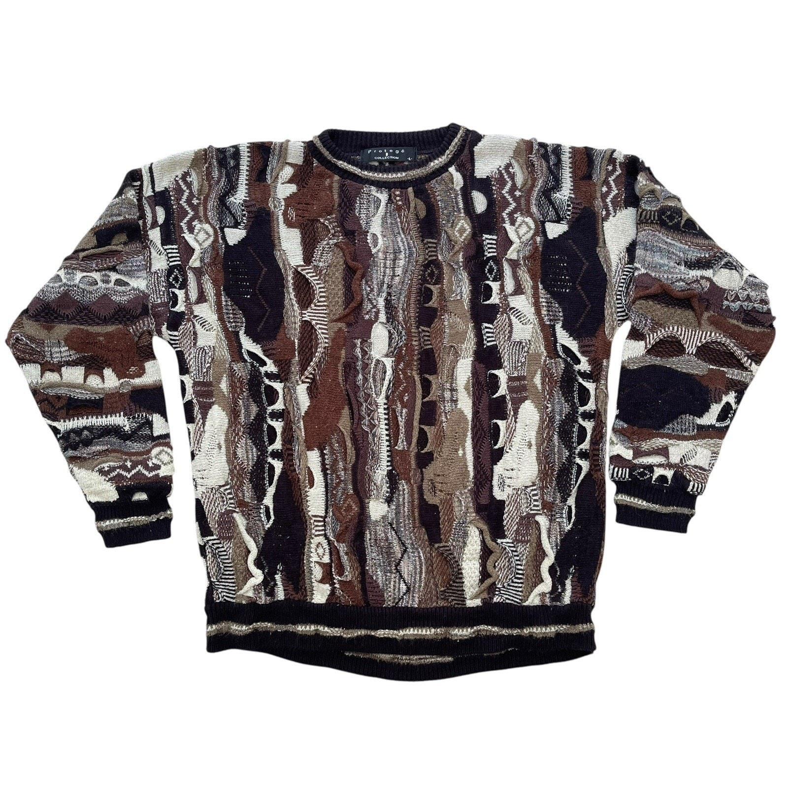 COTTON TRADERS 古着　3Dニット　ビンテージ　COOGIライク Cotton Traders Sweater Adult XXLT 2XLT Mens Vintage Clothing