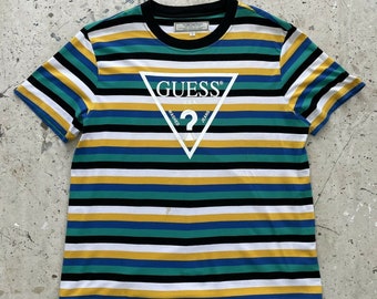 guess jeans shirt striped