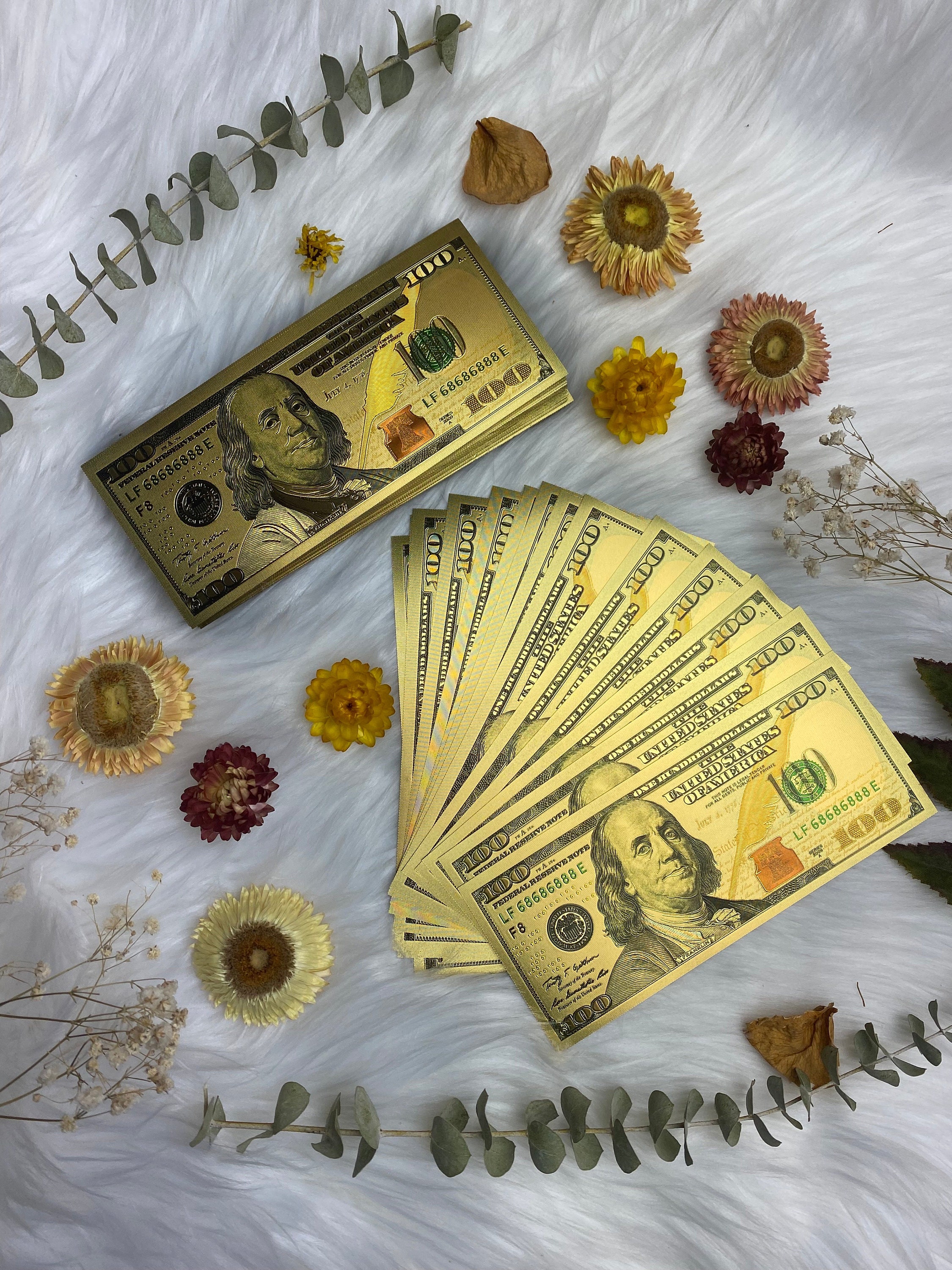 24K Gold Hundred Dollar Billpretty Nubiles - krx6uj9