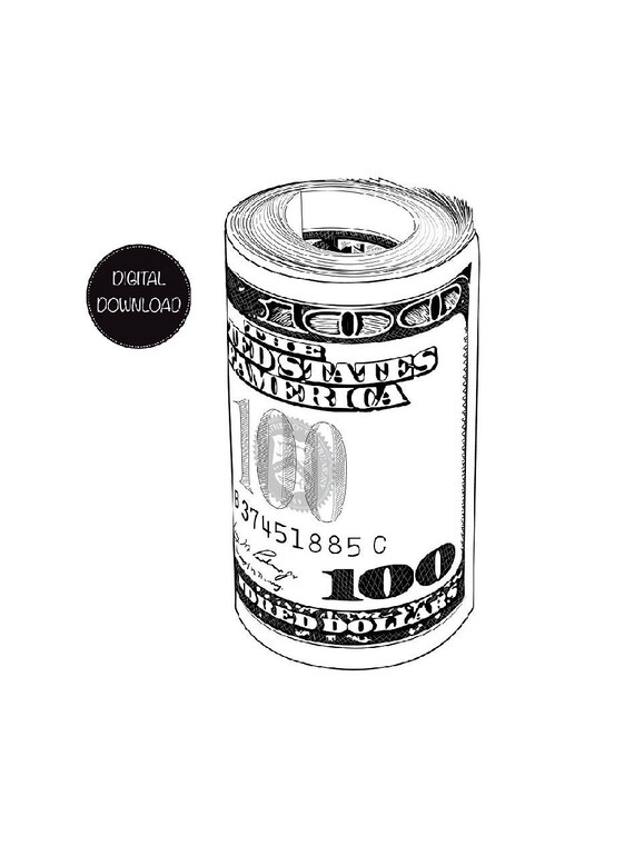 100 Dólares Clipart de dinero Clipart de dólares Clip art Etsy México