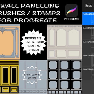 Procreate Interior Design Stamps Brushes, Architecture Brushes Stamps ...
