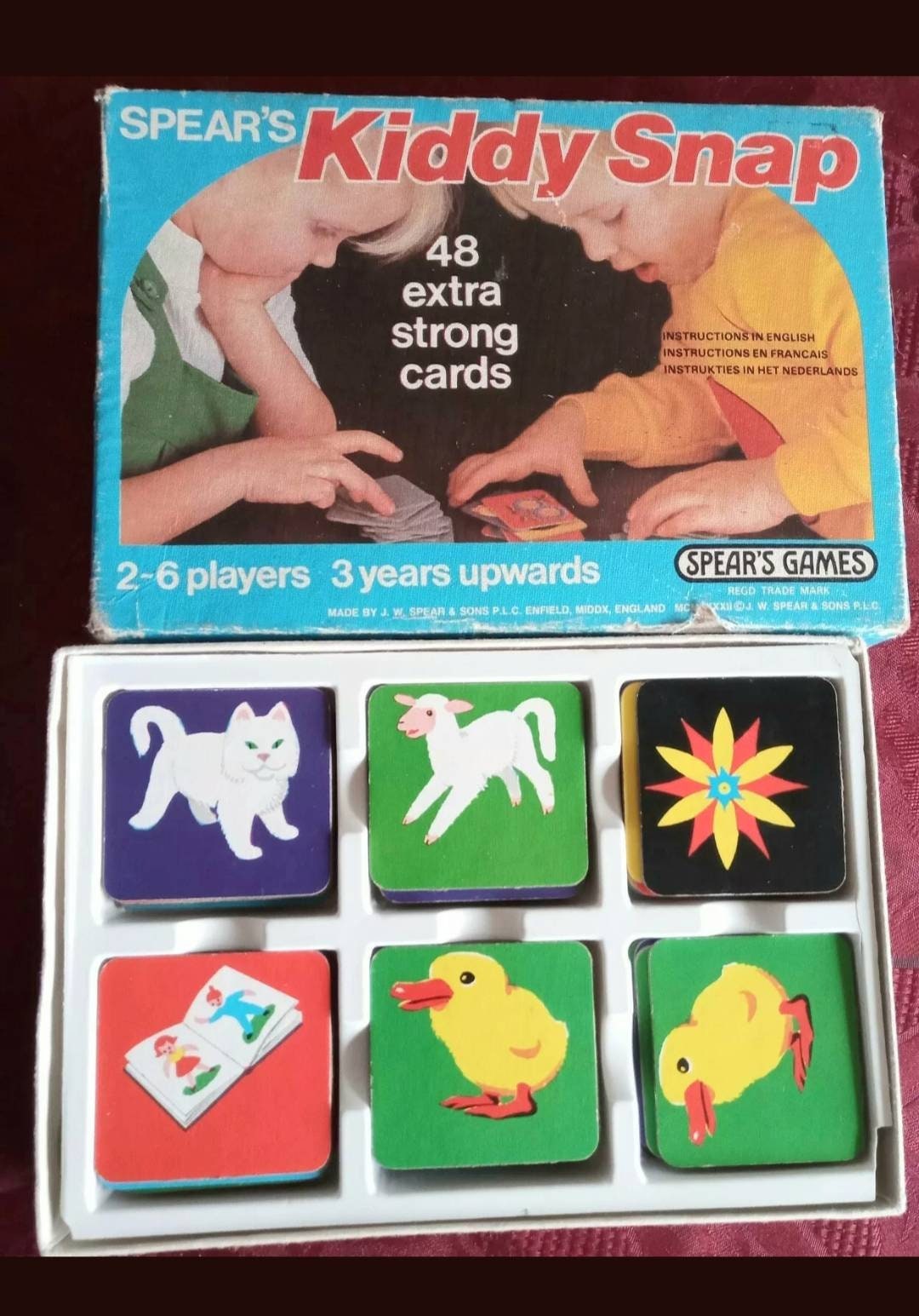 Juego de cartas Spear's Kiddy Snaps de la década de 1970 Etsy España