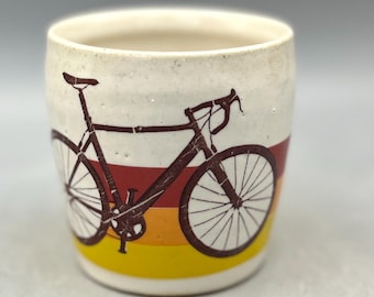 Fahrradtasse ohne Henkel mit Sunset Stripes