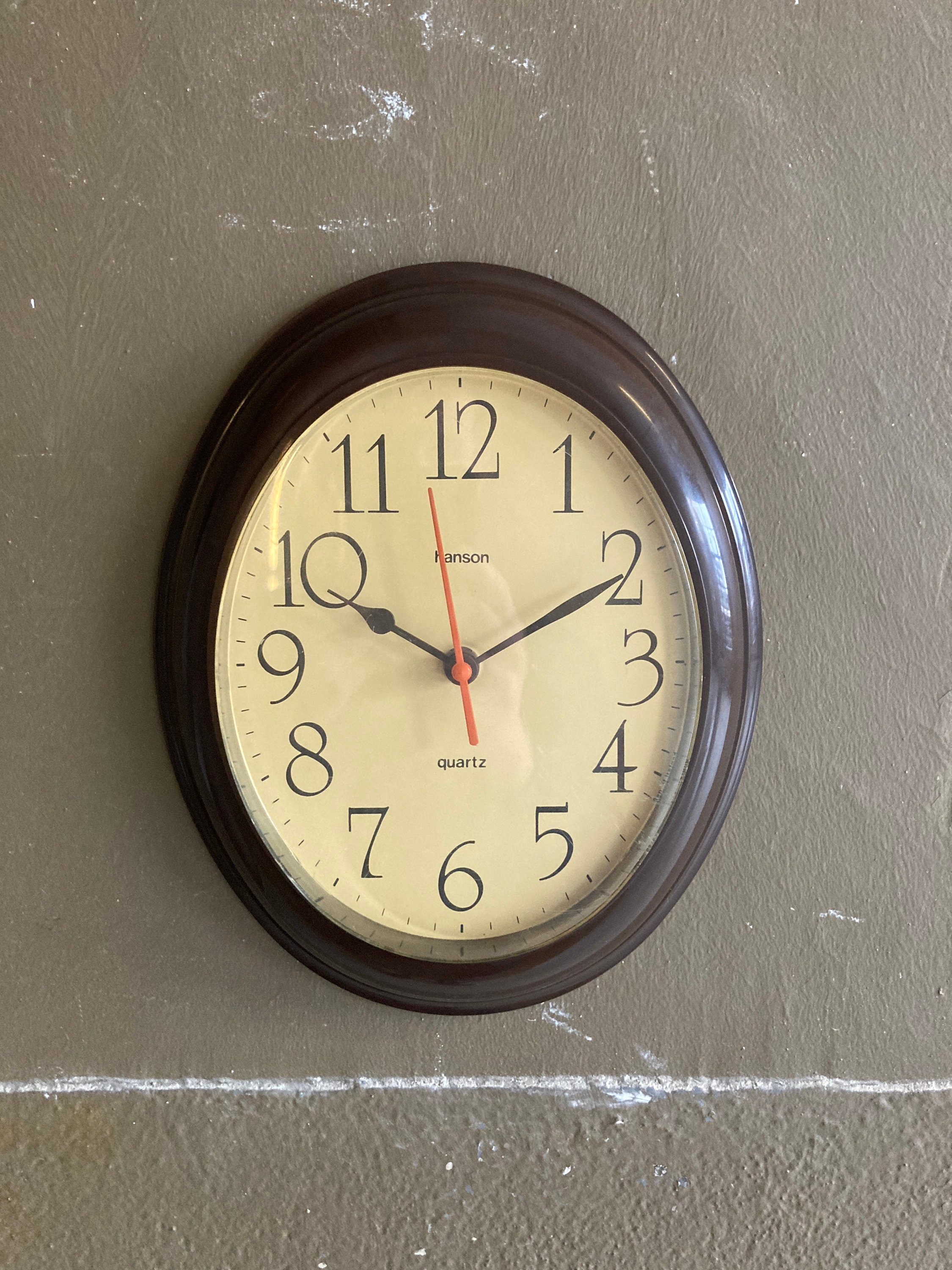 Oval Wall Clocks Etsy