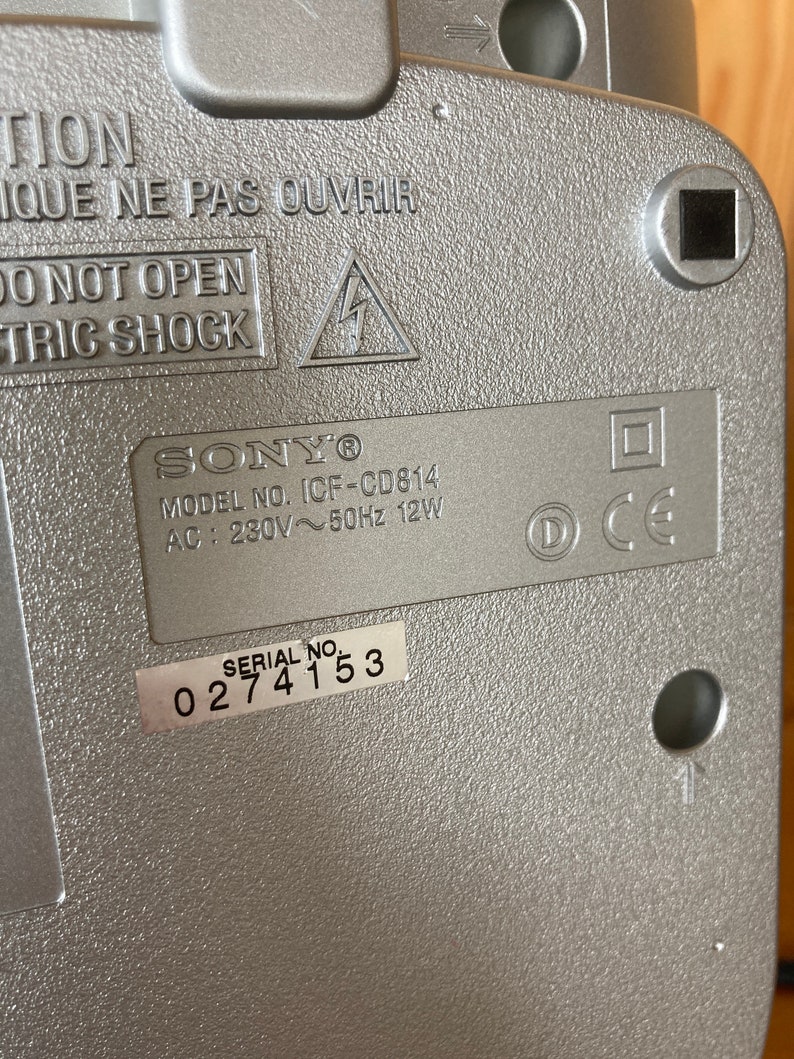 Sony Dream Machine CD814 Alam Clock Radio With Cdplayer 90's Design Etsy