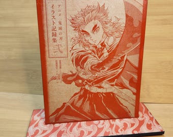 The Flame Hashira - Desktop Standing Laser Engraved Rengoku Demon Slayer Anime Art