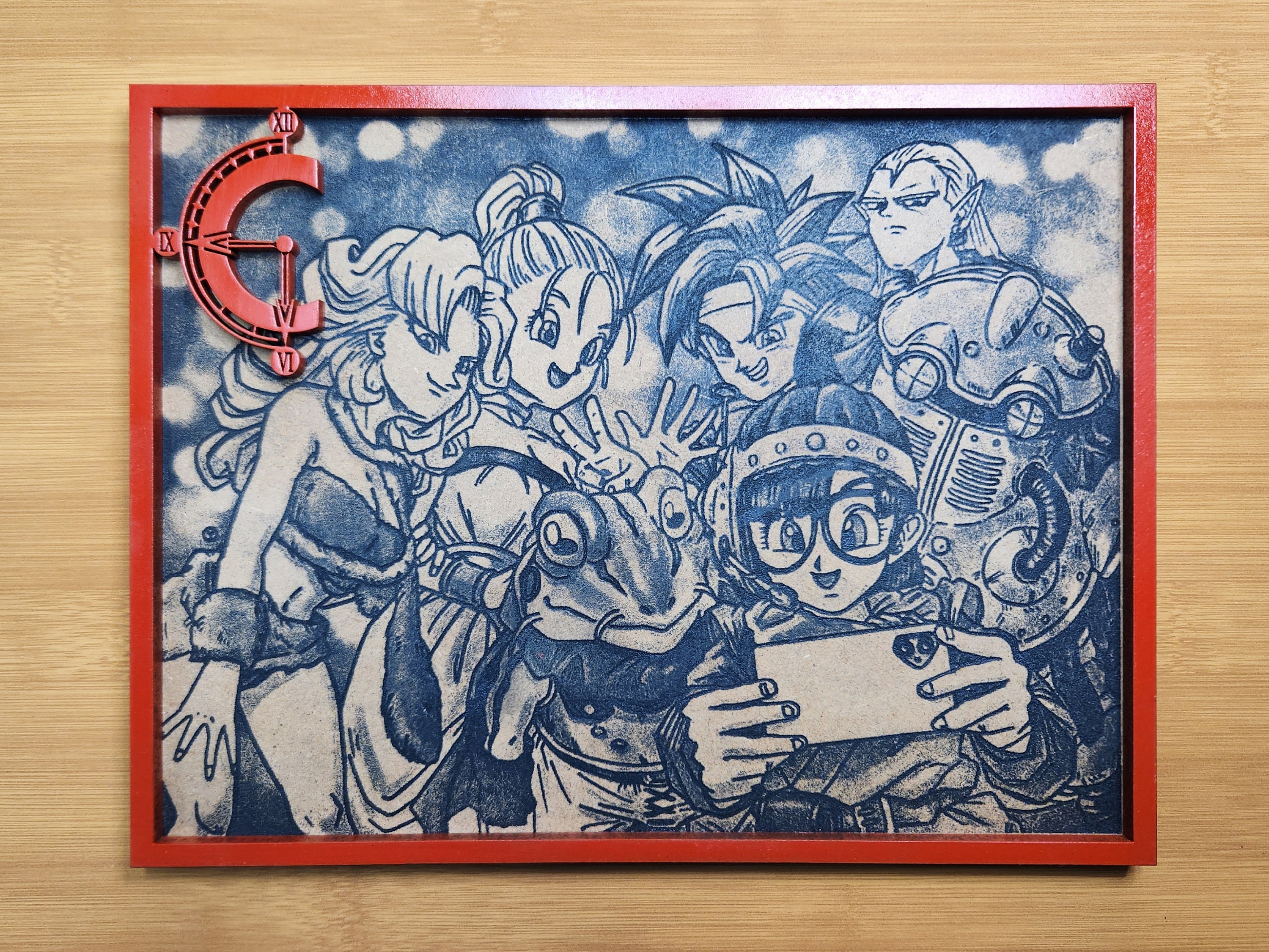 Peaceful Days - Chrono Trigger Laser Etched Framed Wall Art - Etsy