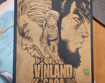 No Enemies - Vinland Saga Laser Engraved Wooden Manga Cover Wall Art