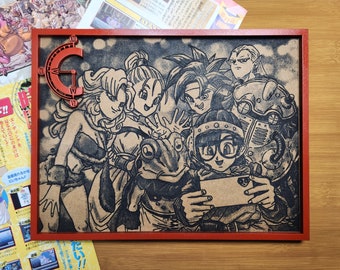 Peaceful Days - Chrono Trigger Laser Etched Framed Wall Art