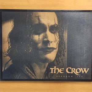 The Crow Laser Engraved Comic Style Wall Art -V1