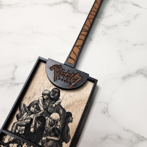 Black Swordsman! Part 1  *MISFIT EDITION* - Laser Engraved Dragonslayer Manga Fan Art Piece! Perfect for the Guts and Berserk fan!