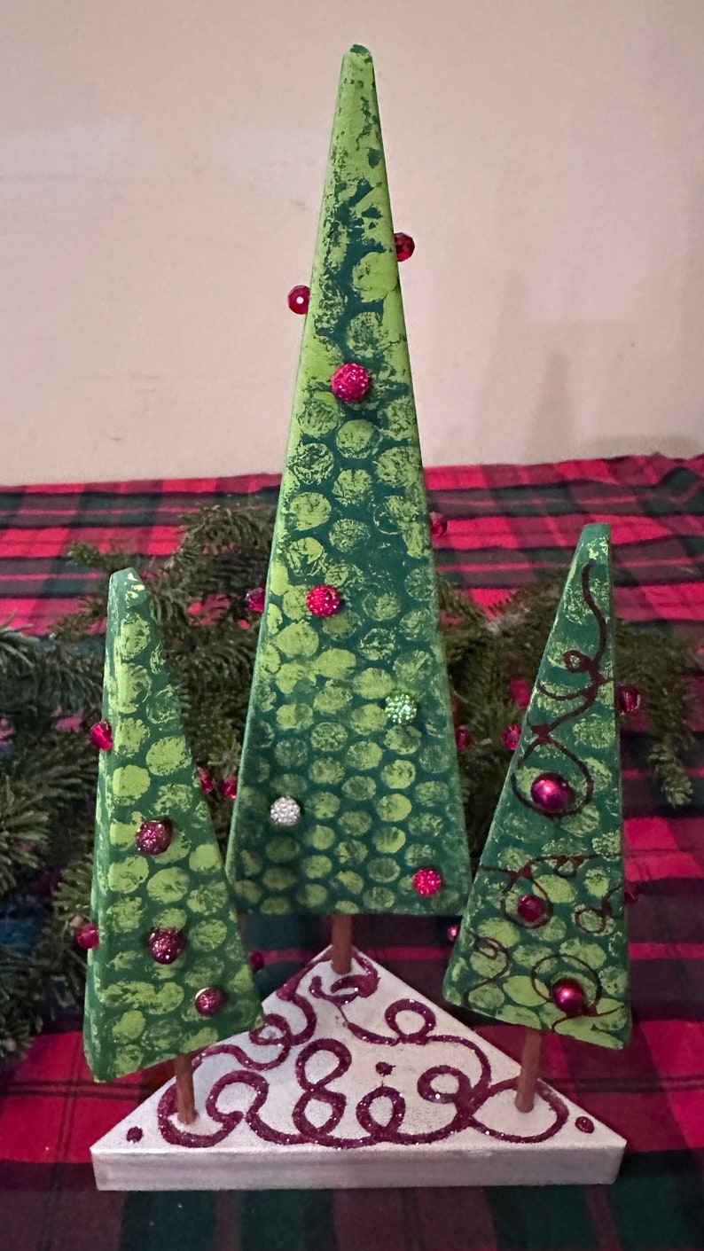 Christmas Trees Handmade Holiday Home Decor Gift Etsy
