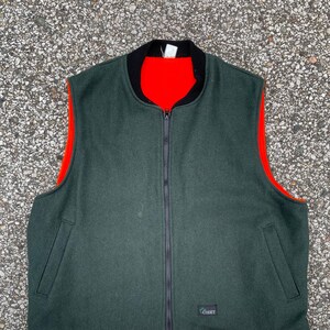 Blaze orange wool hunting vest best sale