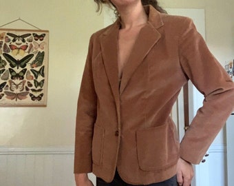 Corduroy Retro Jacket Corduroy blazer Floral blazer Floral Jacket Retro blazer Work to Weekend Corduroy blazer Fine wale cord