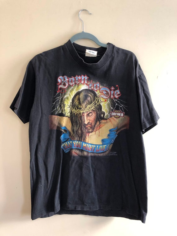 1991 Born to Die Harley Davidson Jesus Christ T-shirt - Etsy Ireland