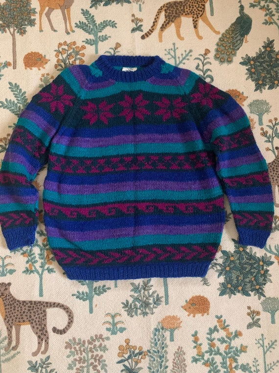 Vintage 90s Soft Wool Winter Sweater - image 1