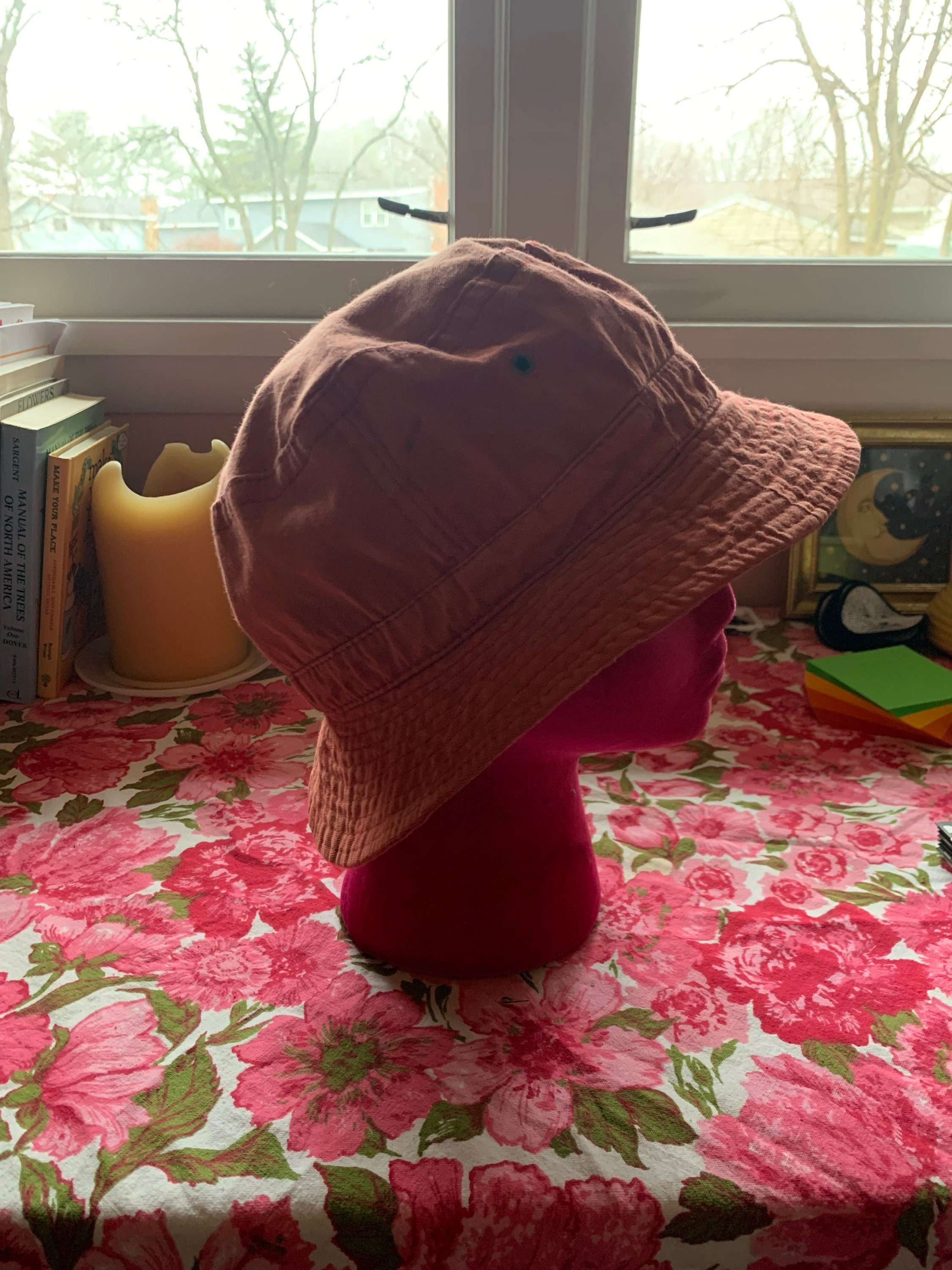 Retro 90’s Red Leather Bucket Hat OSFA Classic Leather Bucket Hat | Red – Law 17 main image 2
