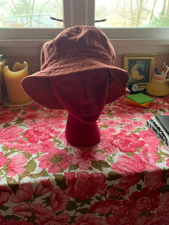 Vintage 90s Red Bucket Hat