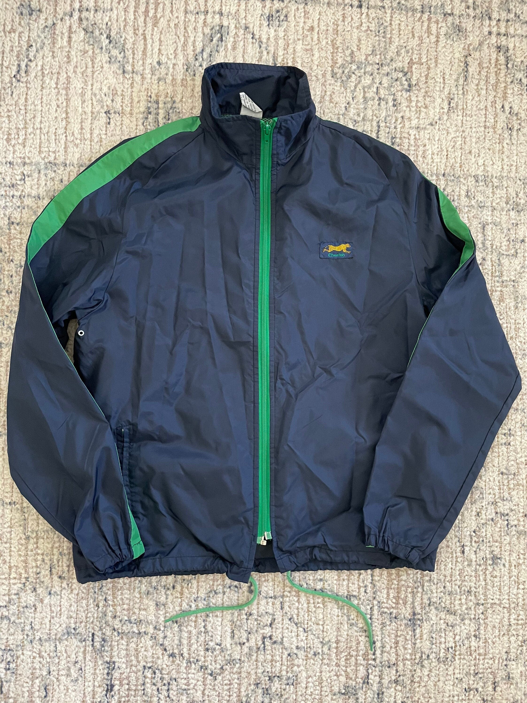 Vintage 70s Cheetah Zip Up Windbreaker Jacket