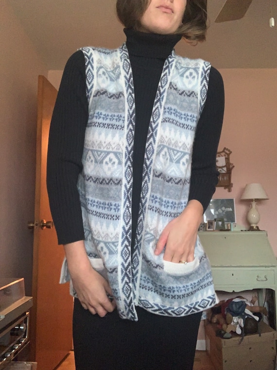 Retro 90s Alpaca Wool Vest